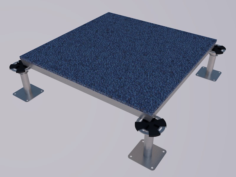 Where can you use raised access flooring
